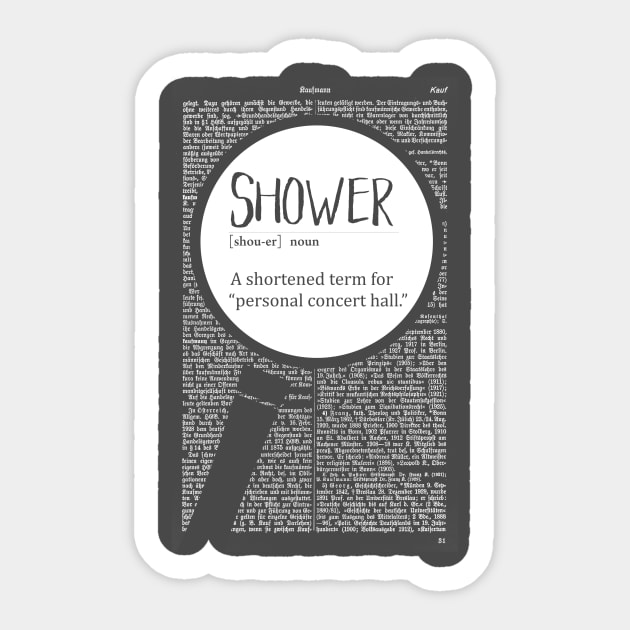 Shower - funny definition Sticker by DimDom